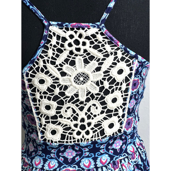 Paulnkc Women’s Blue & Cream Strappy Dress Size (S) - Picture 5 of 16